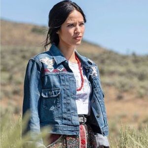 Ralph Lauren MONICA DUTTON YELLOWSTONE BLUE DENIM JACKET - XS